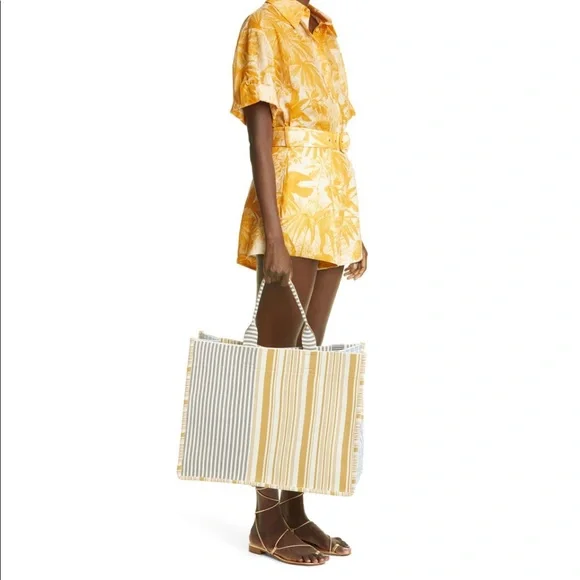 Zimmermann Striped Canvas Tote NWT - Picture 2 of 11